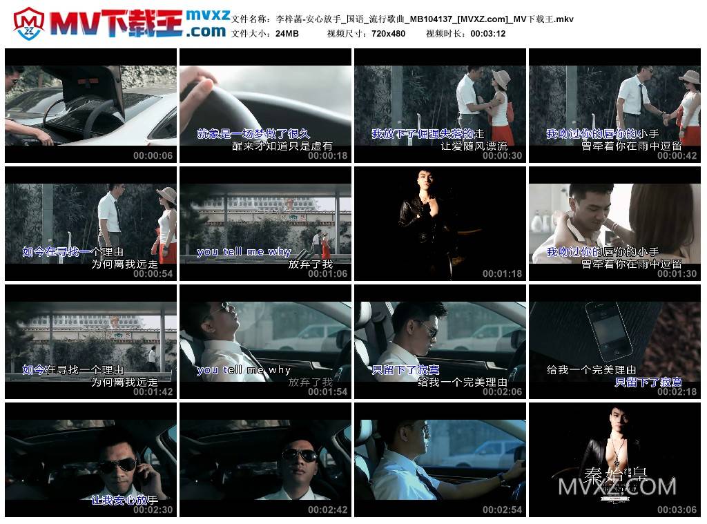 李梓菡-安心放手_国语_流行歌曲_MB104137